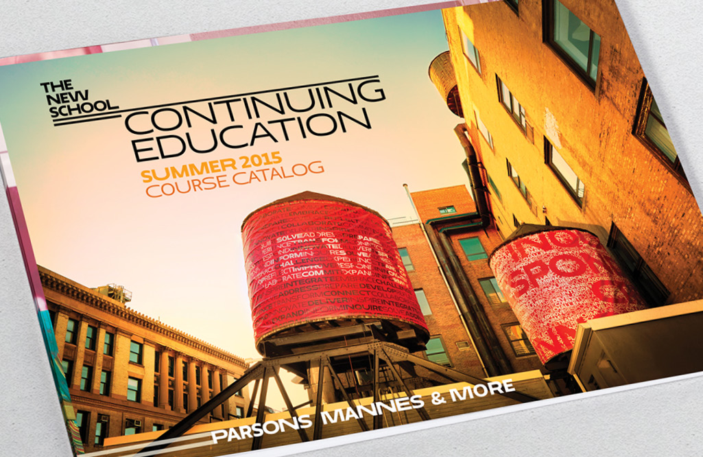 Cover from the New School Continuing Education brochure